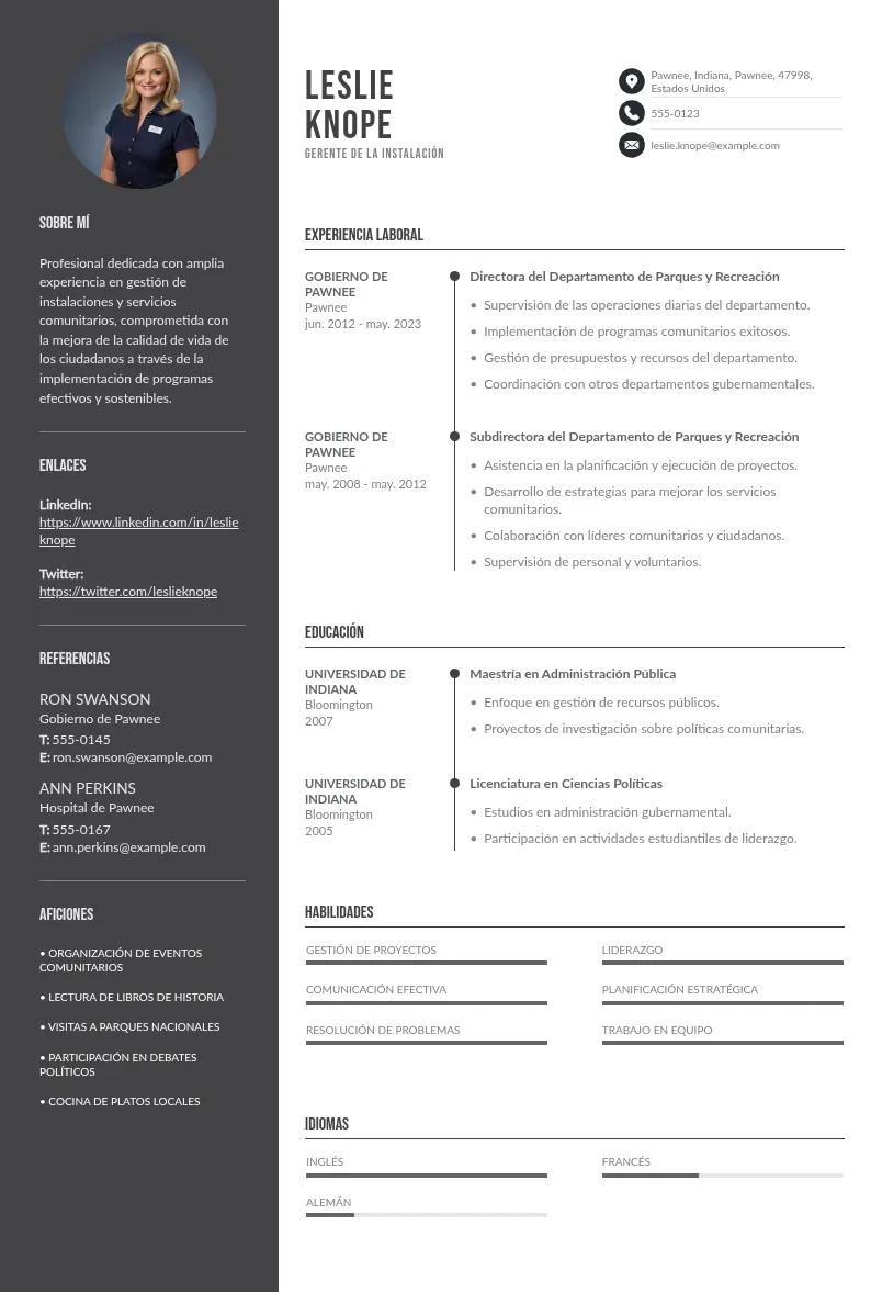 CV gerente de la instalación: guía para lograr una postulación de éxito en pocos pasos