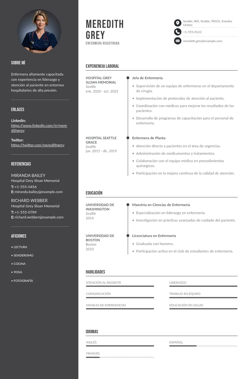 Cómo crear un curriculum vitae de enfermería original y profesional