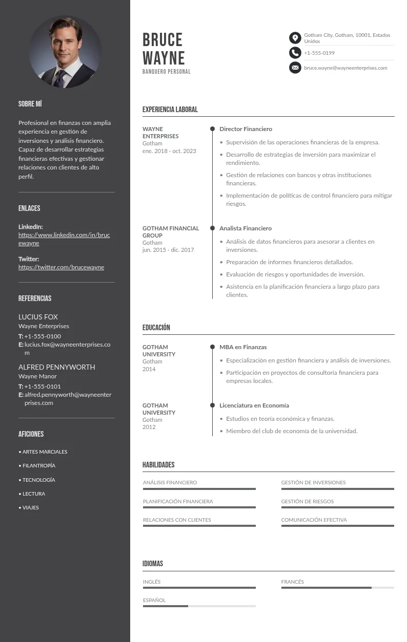 Guía de CV banquero personal: aprende a desarrollar una candidatura de éxito (incluye ejemplos)