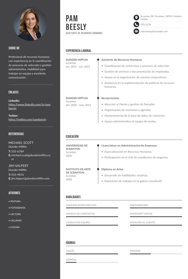 CV asistente de Recursos Humanos: cómo lograr que impresione al reclutador