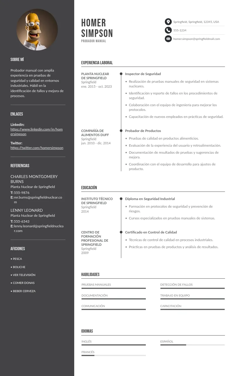 CV probador manual: la guía definitiva para crearlo de forma óptima