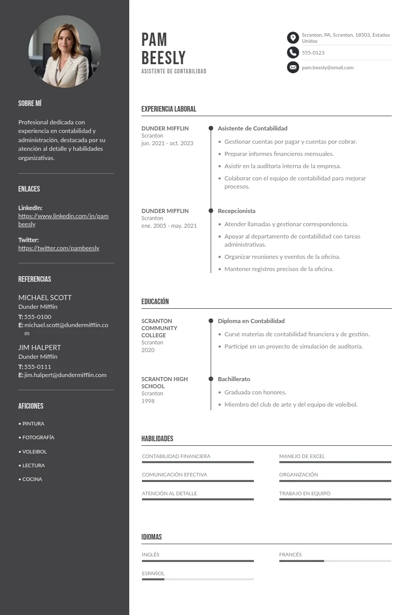 CV asistente de contabilidad: redáctalo aprovechando tus puntos fuertes