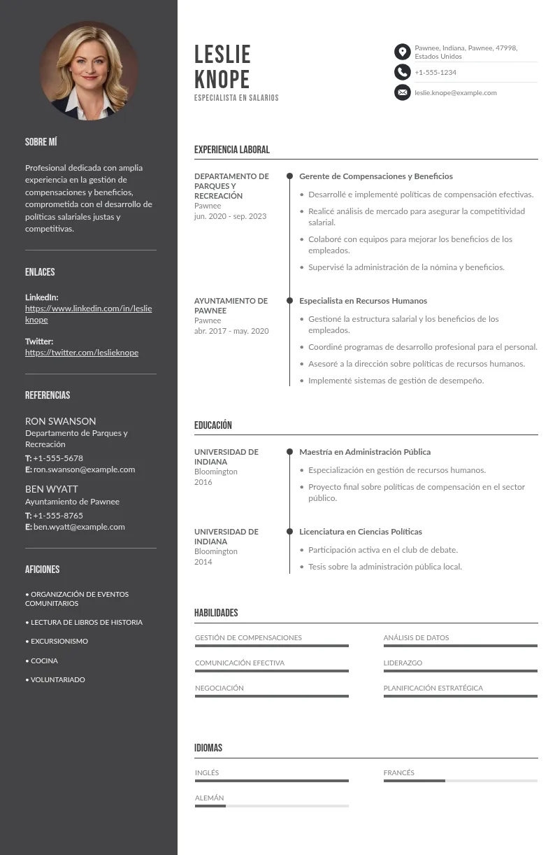 CV de especialista en salarios: pasos para escribir cada una de las secciones