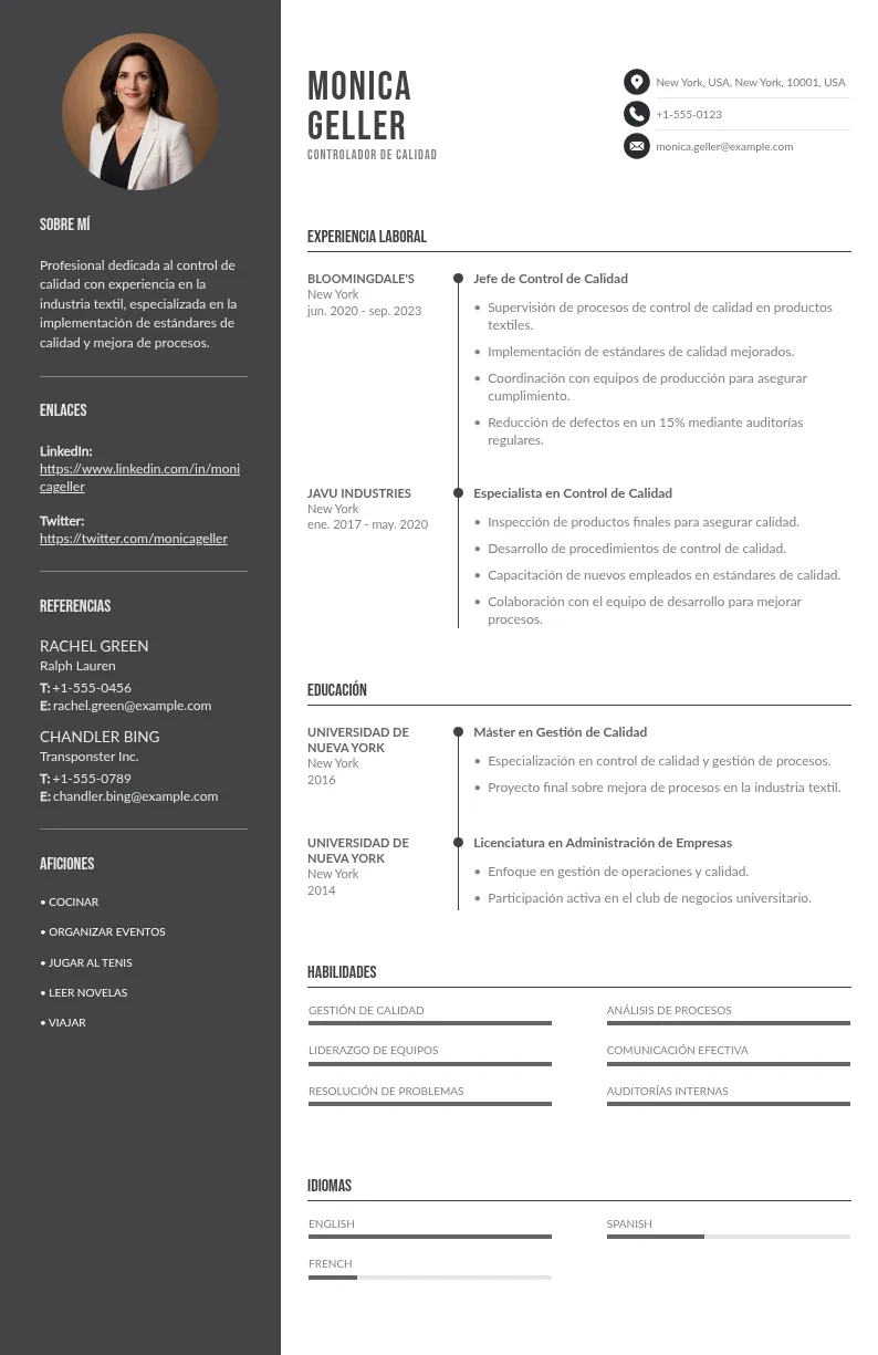 CV de controlador de calidad: consejos y ejemplos para estructurar y redactar una buena candidatura