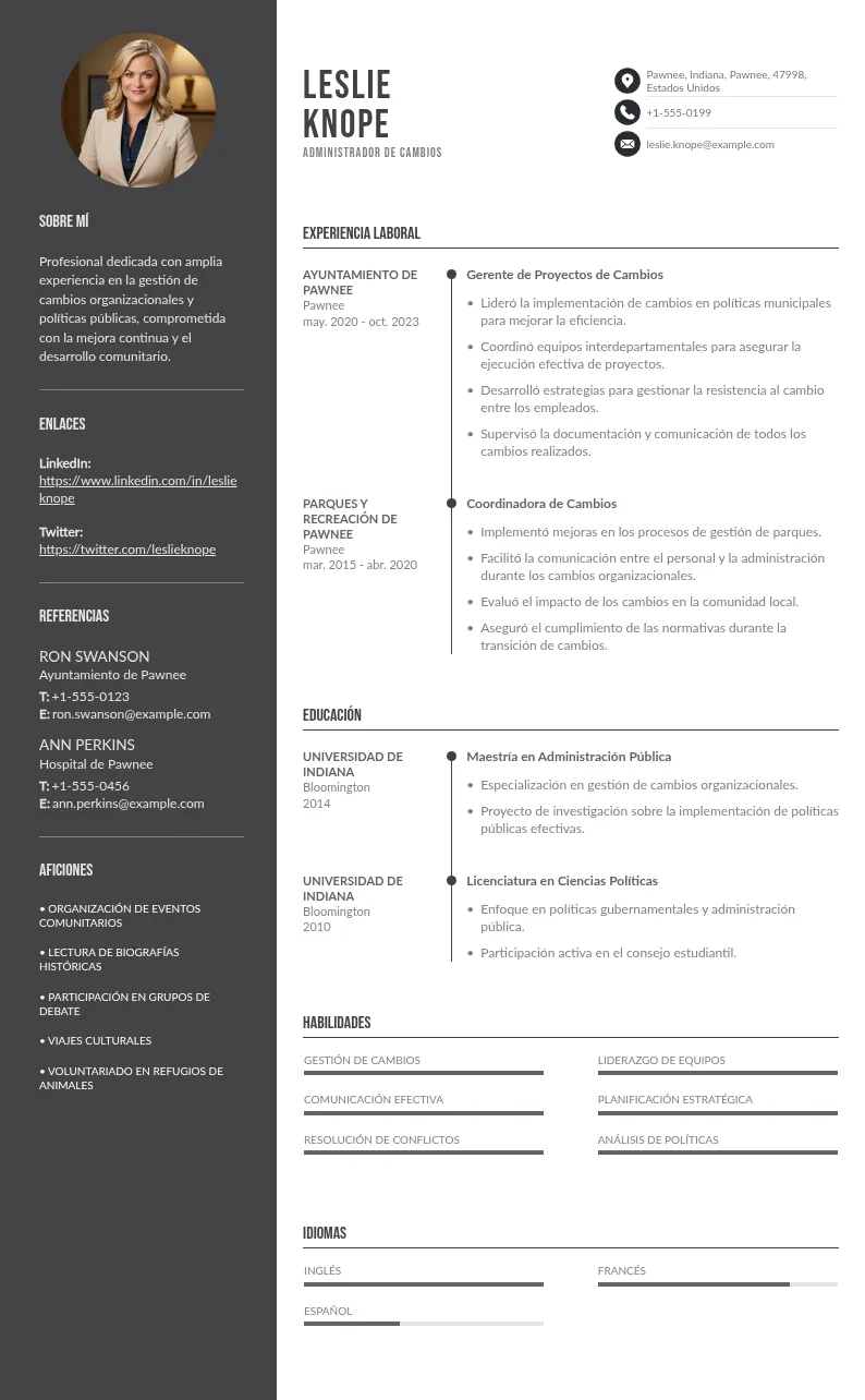 CV administrador de cambios: la guía para hacer una solicitud de empleo perfecta