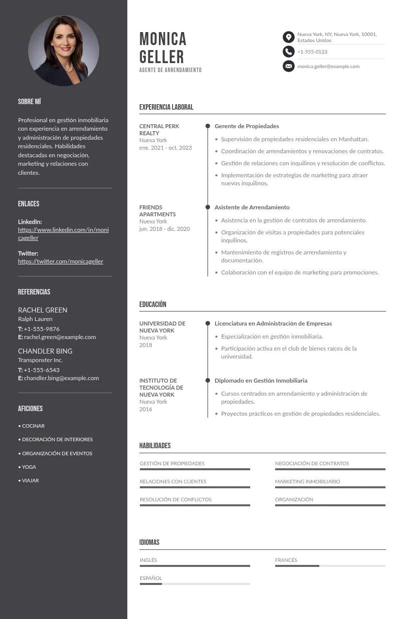 CV agente de arrendamiento: aprende a crearlo exitosamente desde cero