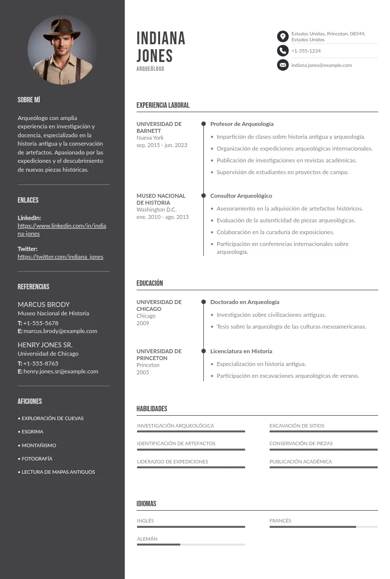 Todo lo que debes saber para redactar tu CV persona de libre dedicación