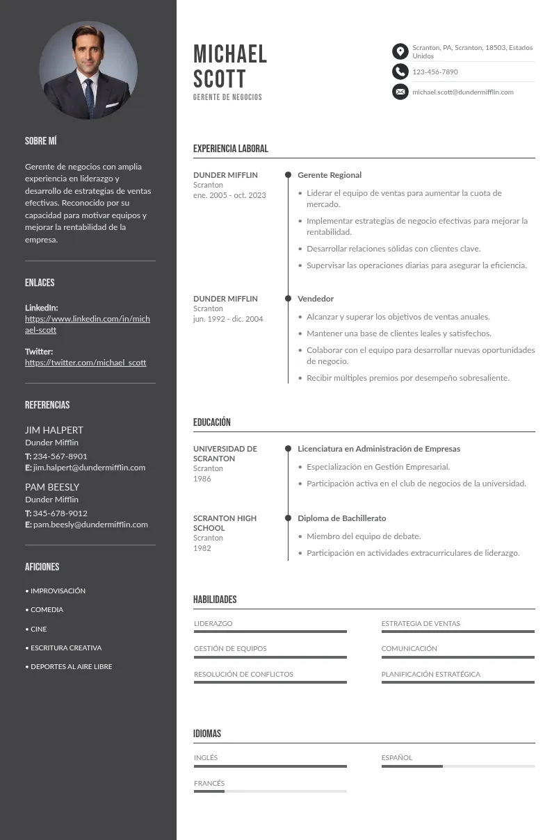 CV gerente de negocios: guía de consejos y ejemplos para redactarlo