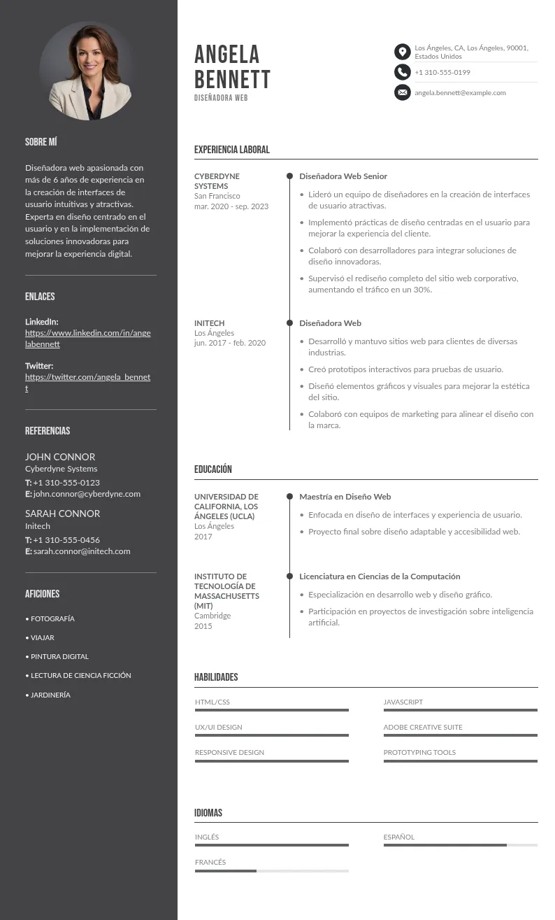 ¿Cómo crear un CV diseñador web que sea atractivo en contenido y diseño?
