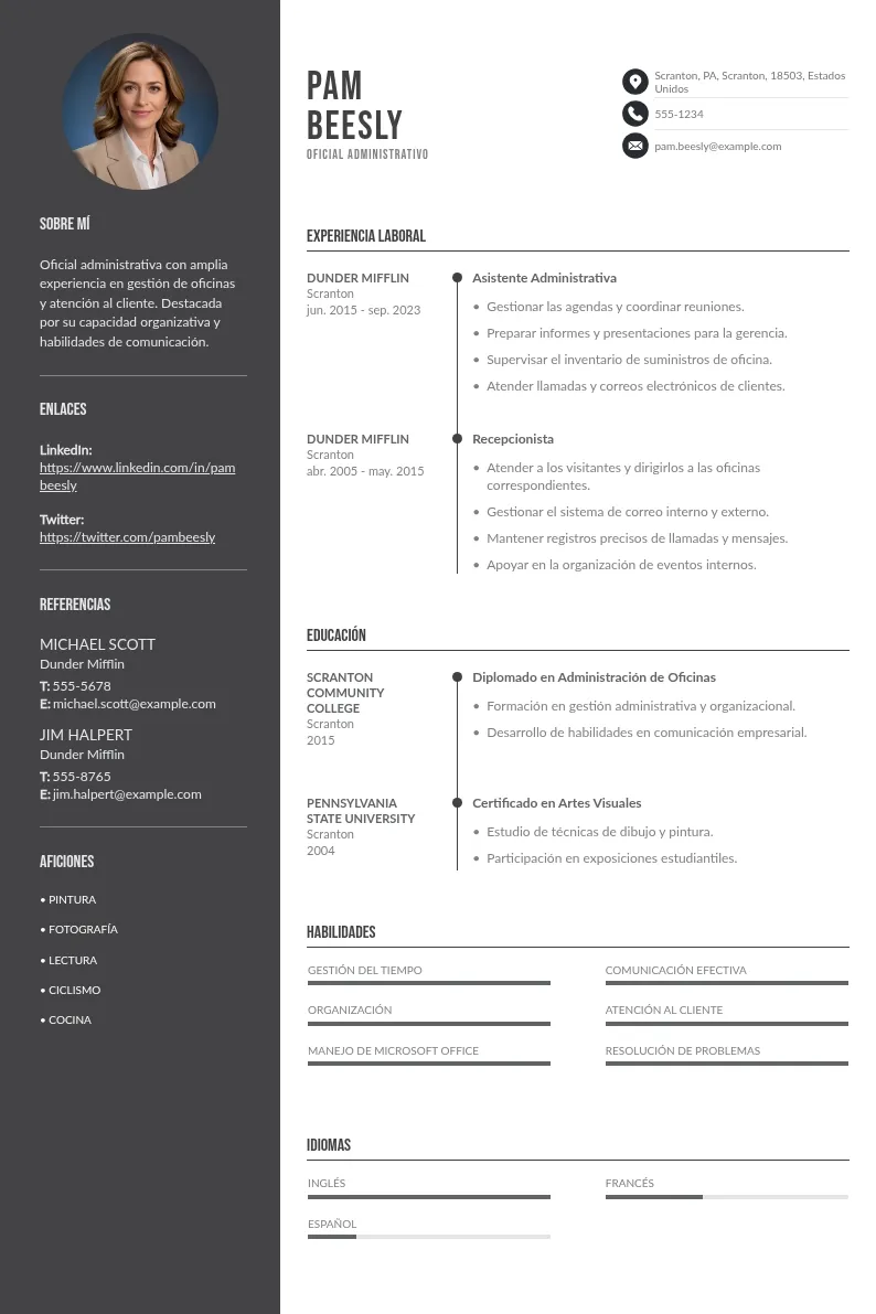CV oficial administrativo: guía personalizada para su redacción