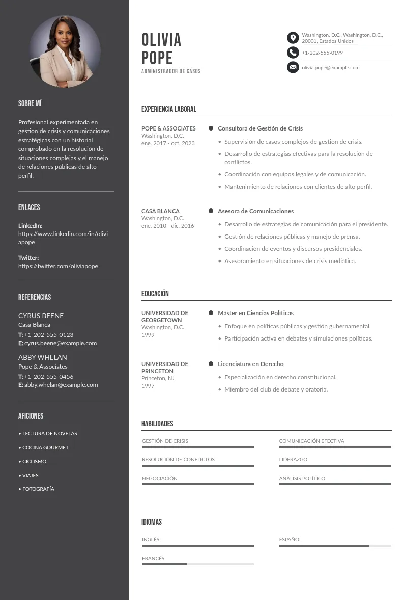 Guía de redacción: ¿cómo estructurar un buen CV de administrador de casos? Ejemplos y consejos