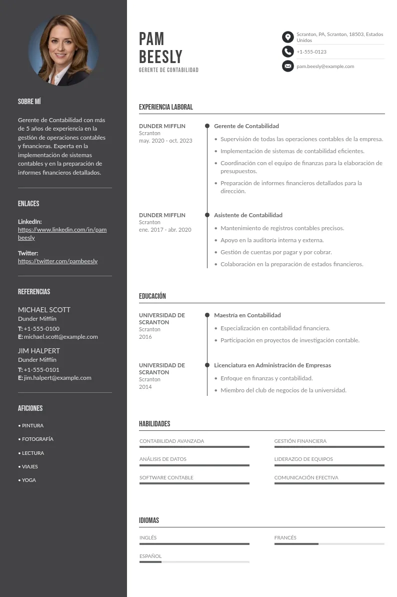 Cómo escribir un CV de gerente de contabilidad que demuestre tus talentos con los números