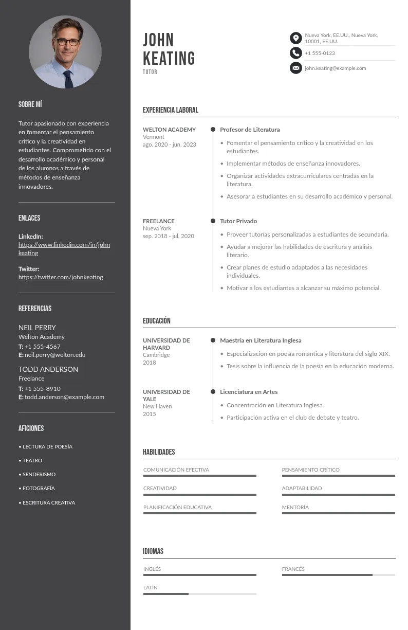 Cómo hacer un buen CV de tutor académico para conseguir mejores oportunidades profesionales
