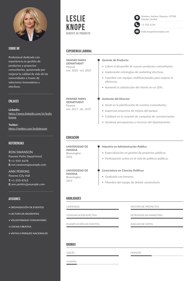 Cómo hacer un CV de gerente de producto: esquema, ejemplos prácticos y consejos