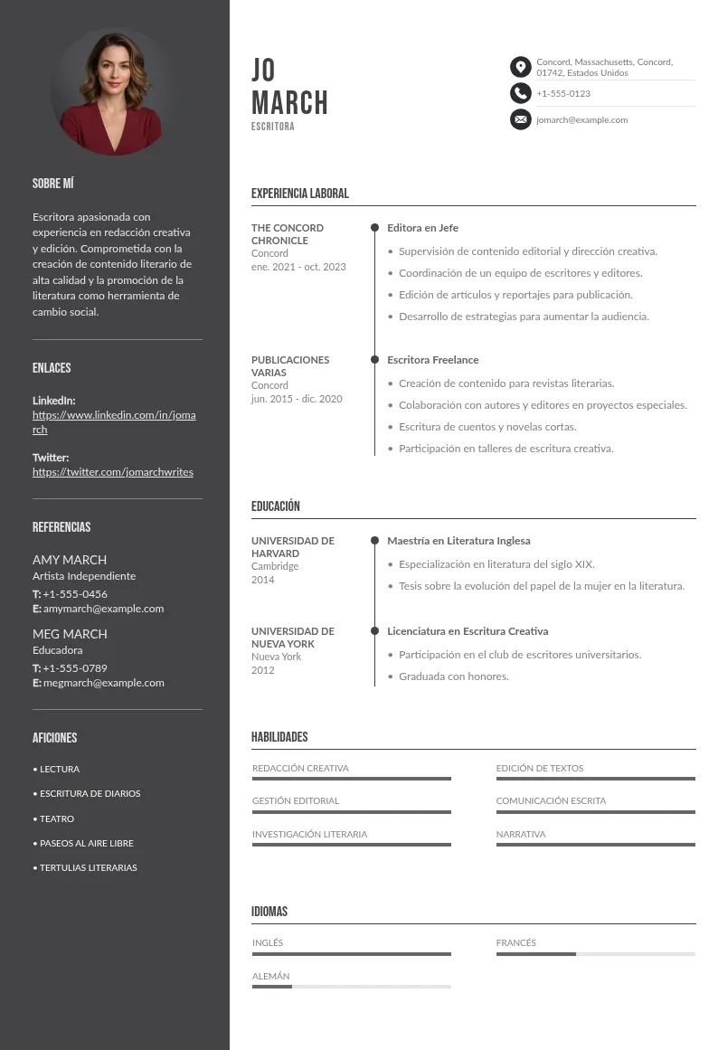 Cómo hacer un CV escritor paso a paso