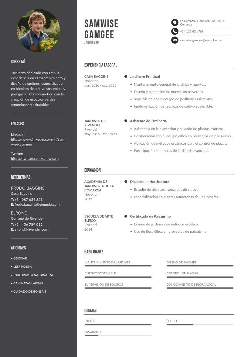 CV jardinero: tips para que coseches buenos resultados al solicitar un empleo