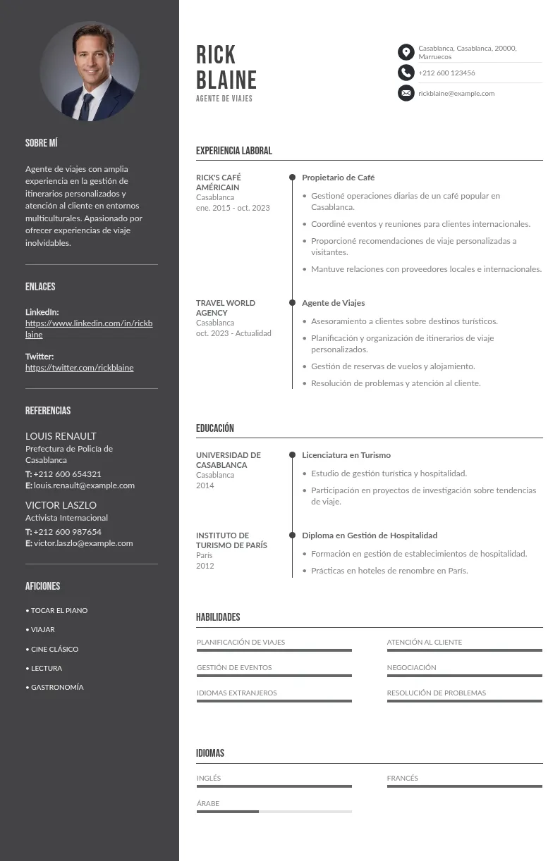 Currículum de agente de viajes: guía para que tu candidatura destaque