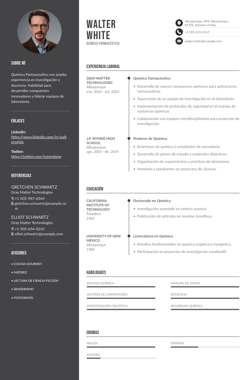Ejemplo de CV en español en orden cronológico inverso: paso a paso y consejos para destacar