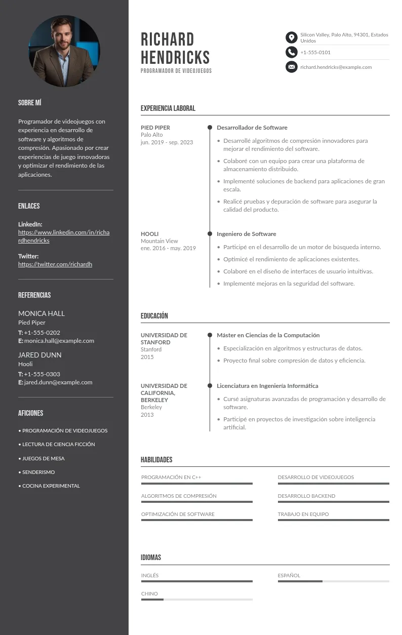 Currículum de programador de videojuegos: guía para una redacción eficaz