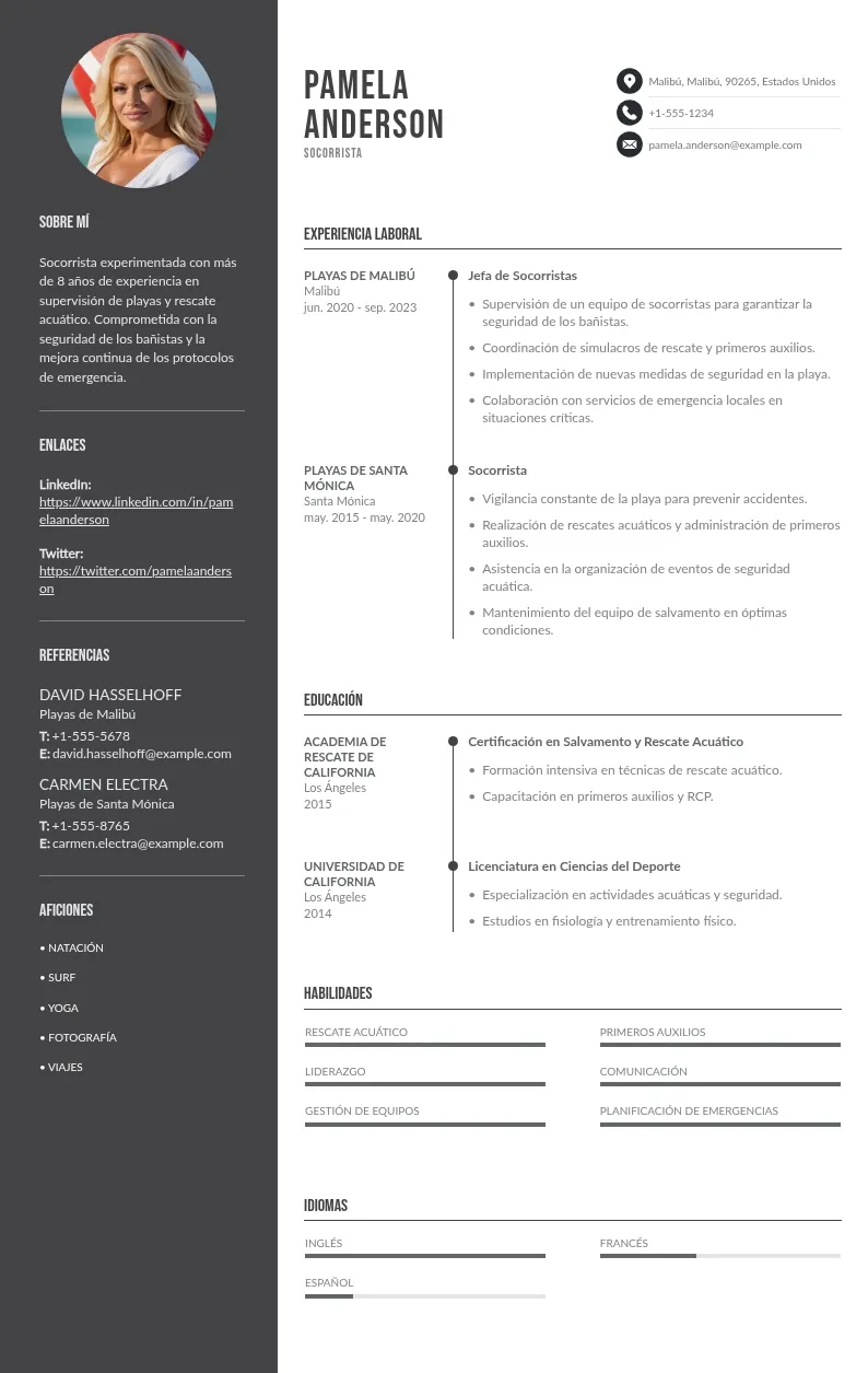 Currículum de socorrista: guía para hacer una redacción perfecta