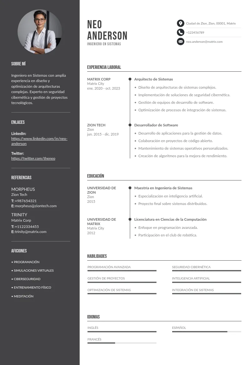 Currículum de ingeniero en sistemas: consejos y ejemplos para escribir una candidatura de éxito