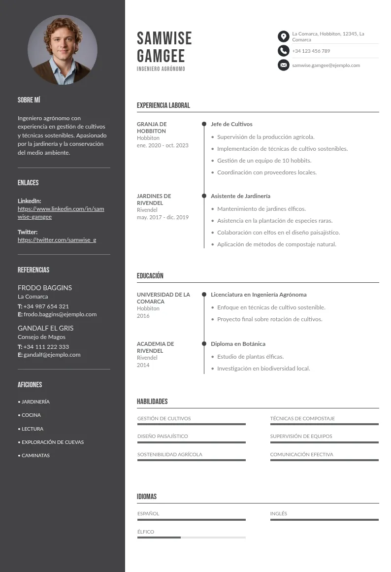 Currículum de ingeniero agrónomo (+ ejemplos y tips de redacción)