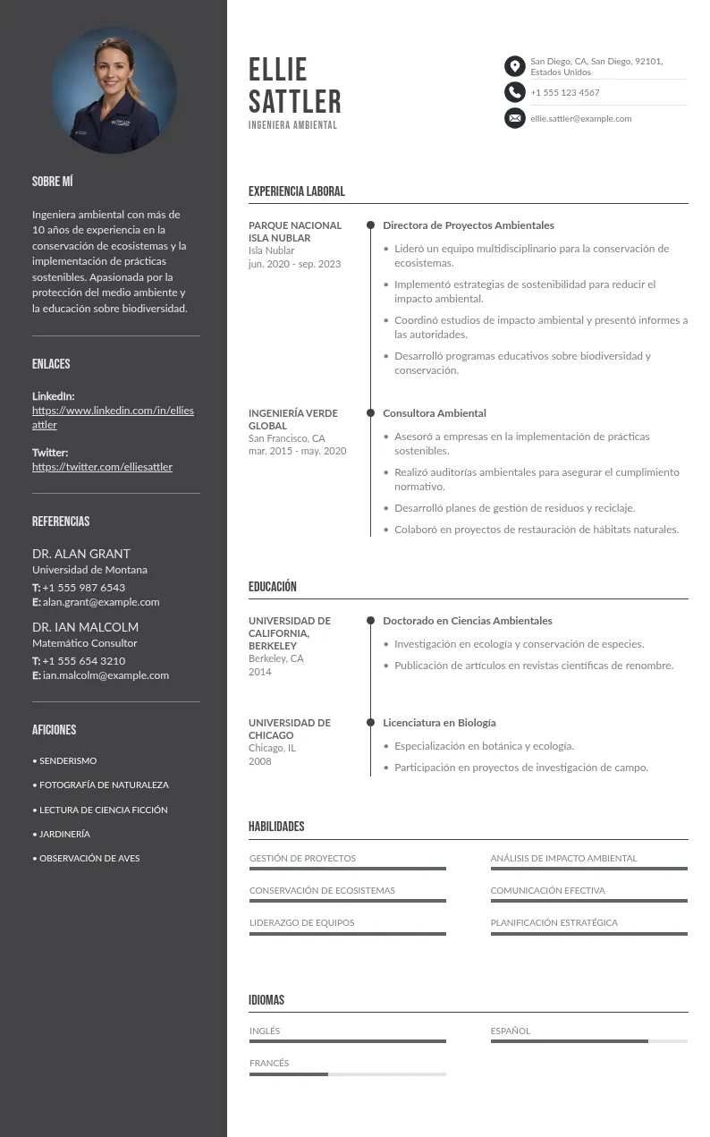 Currículum de ingeniero ambiental: Guía de redacción