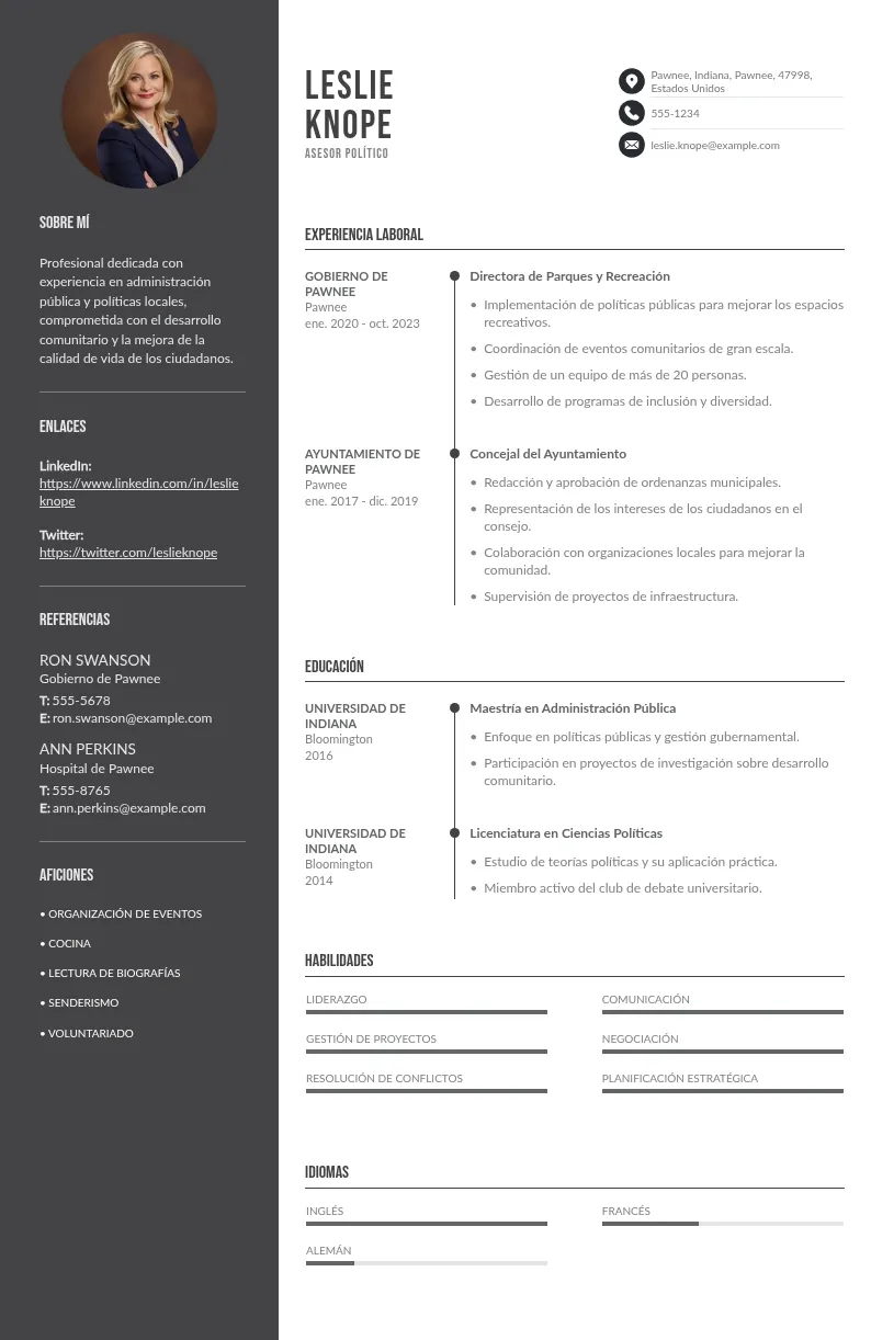 Currículum político: guía completa