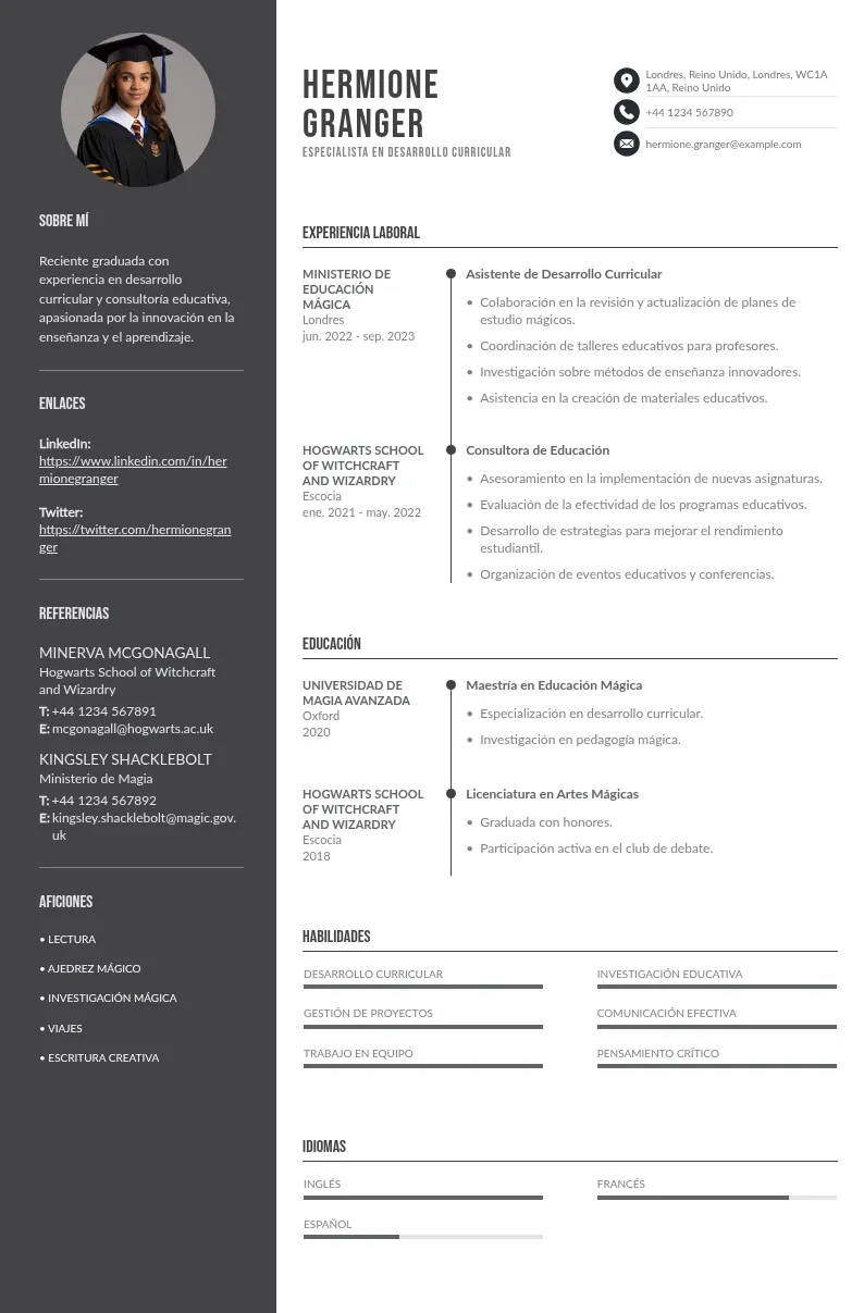 Currículum para recién graduado sin experiencia: guía y consejos