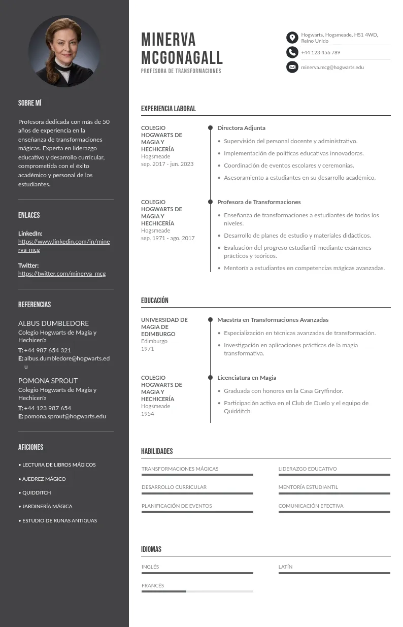 Plantilla de currículum de maestra: guía y consejos