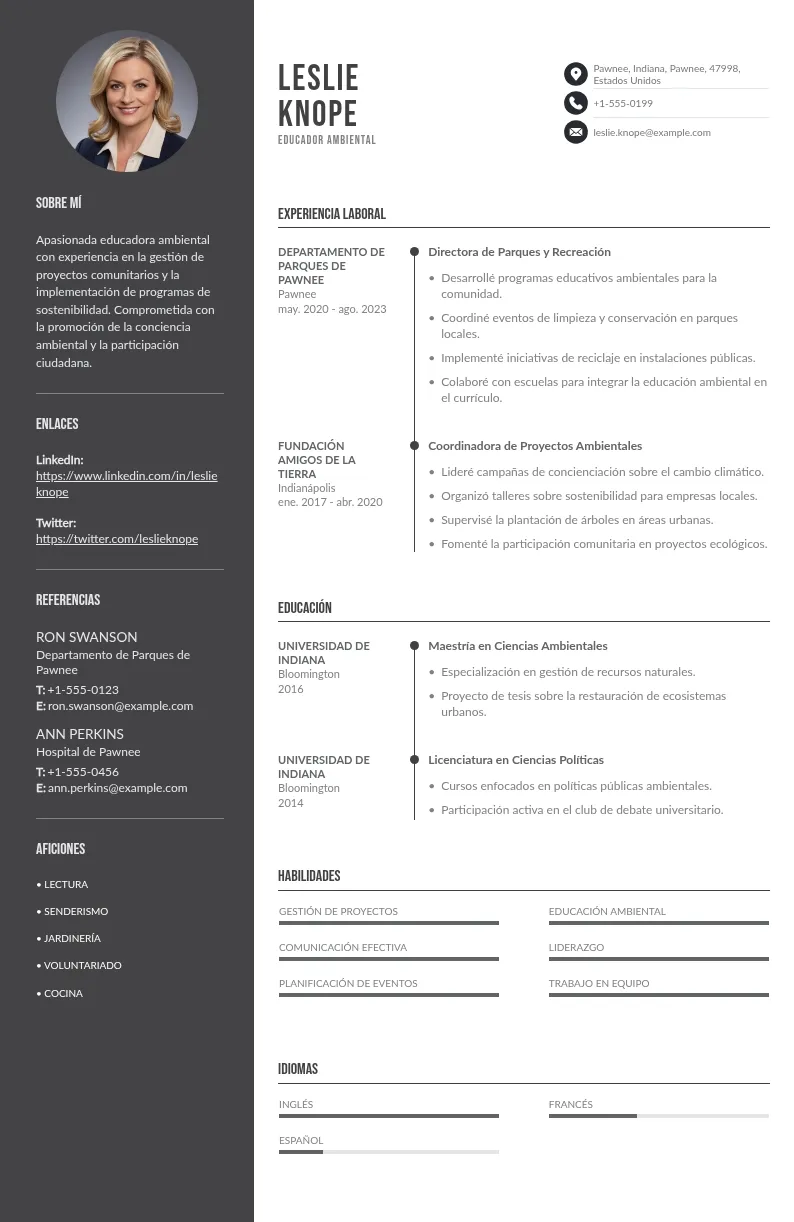 CV de Educador Ambiental: Guía y Muestra Gratis para 2024