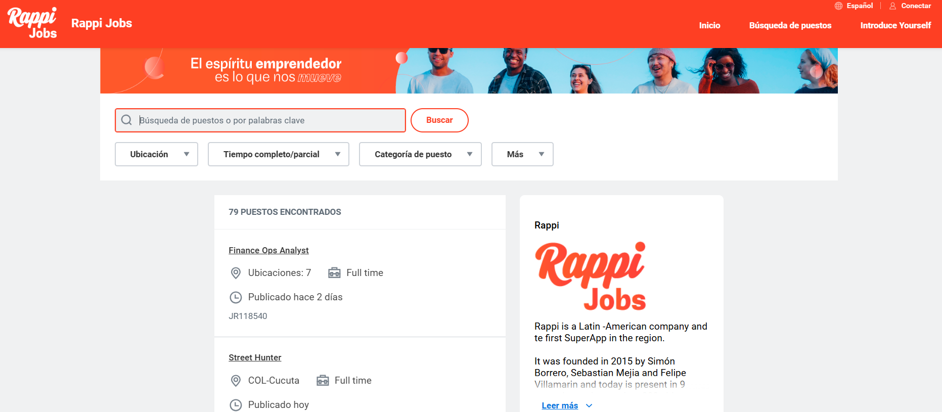Rappi Jobs: página de empleo de Rappi