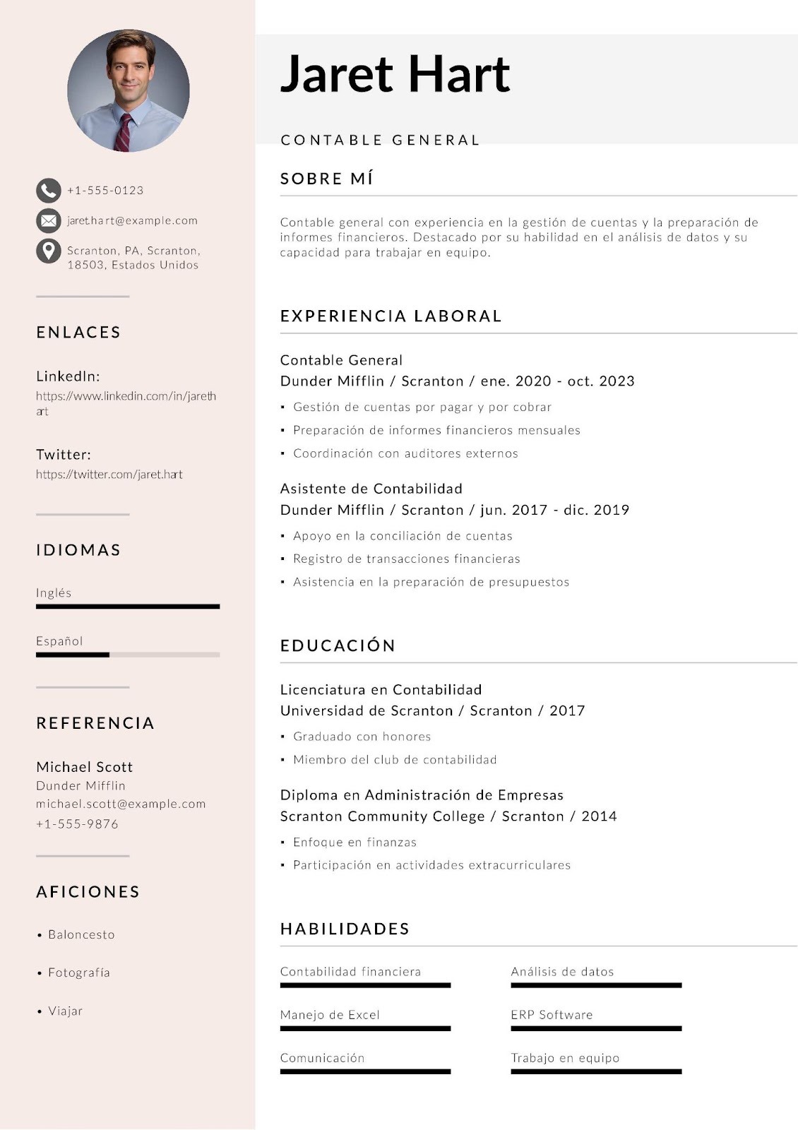 Curriculum vitae de contable general