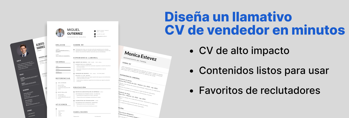 Mejor CV de Vendedor