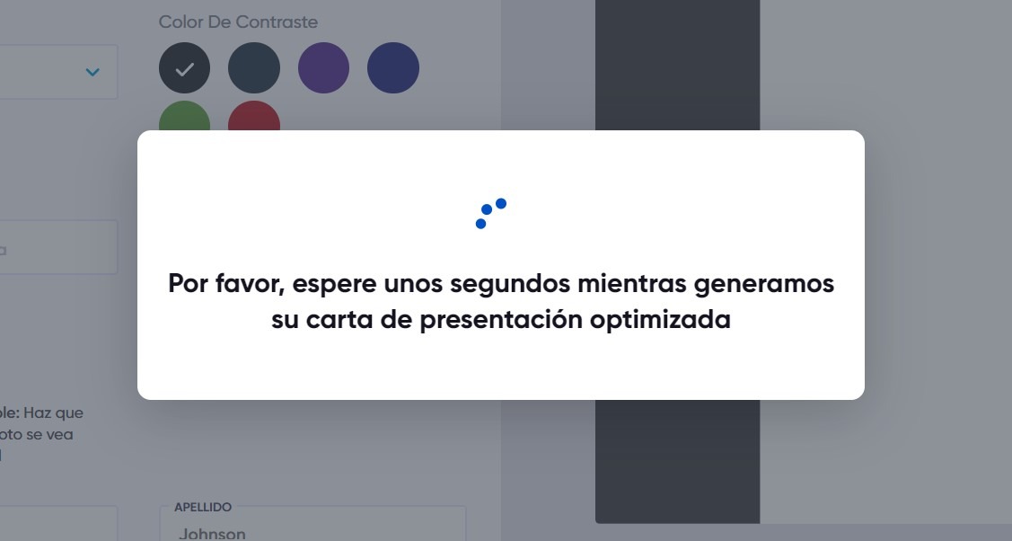 Generación automática de una carta de presentación personalizada