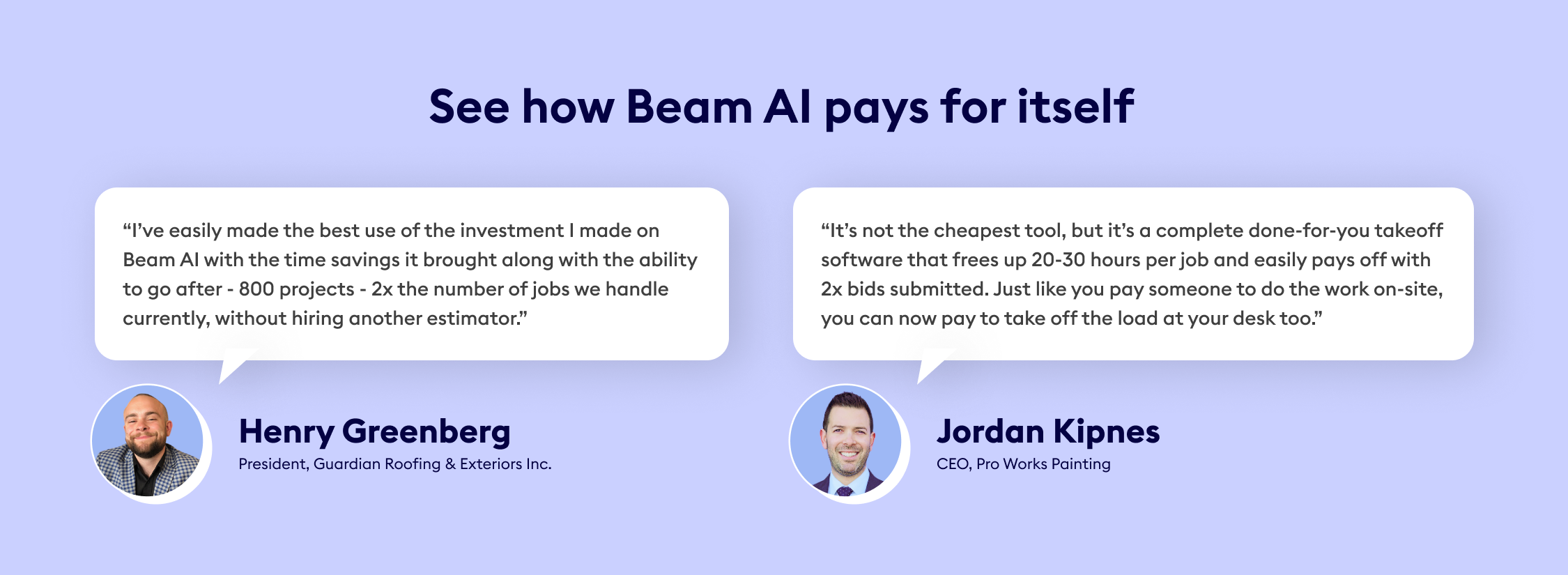 See how Beam AI pays for itself