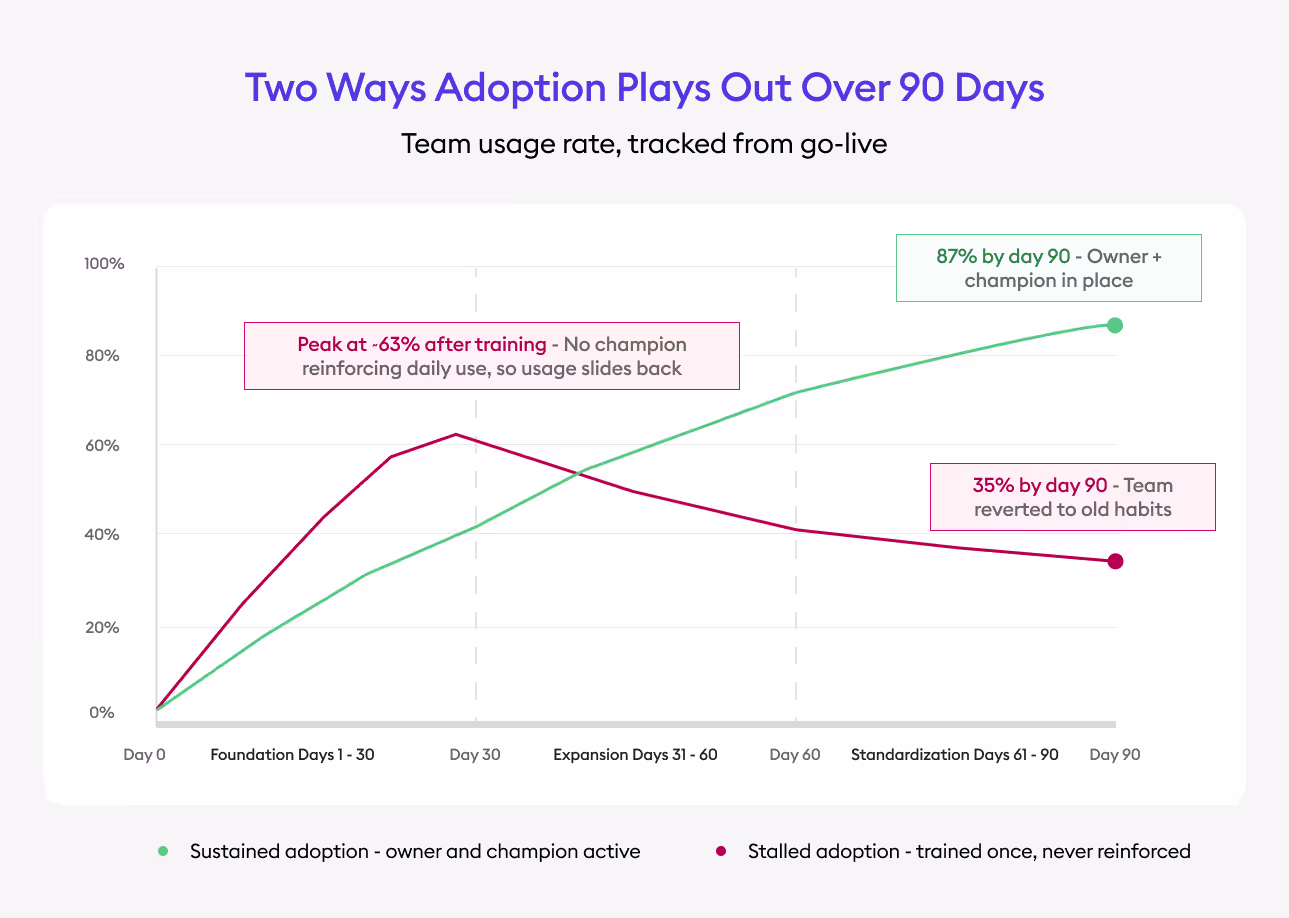 Two Ways Adoption Plays Out Over 90 Days