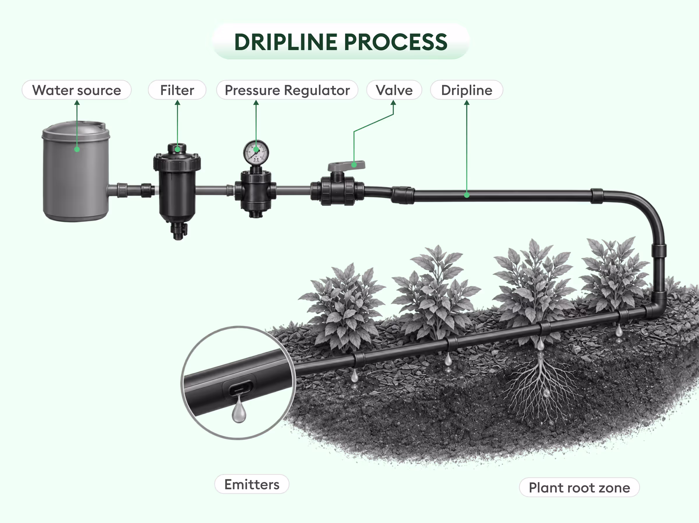 dripline process
