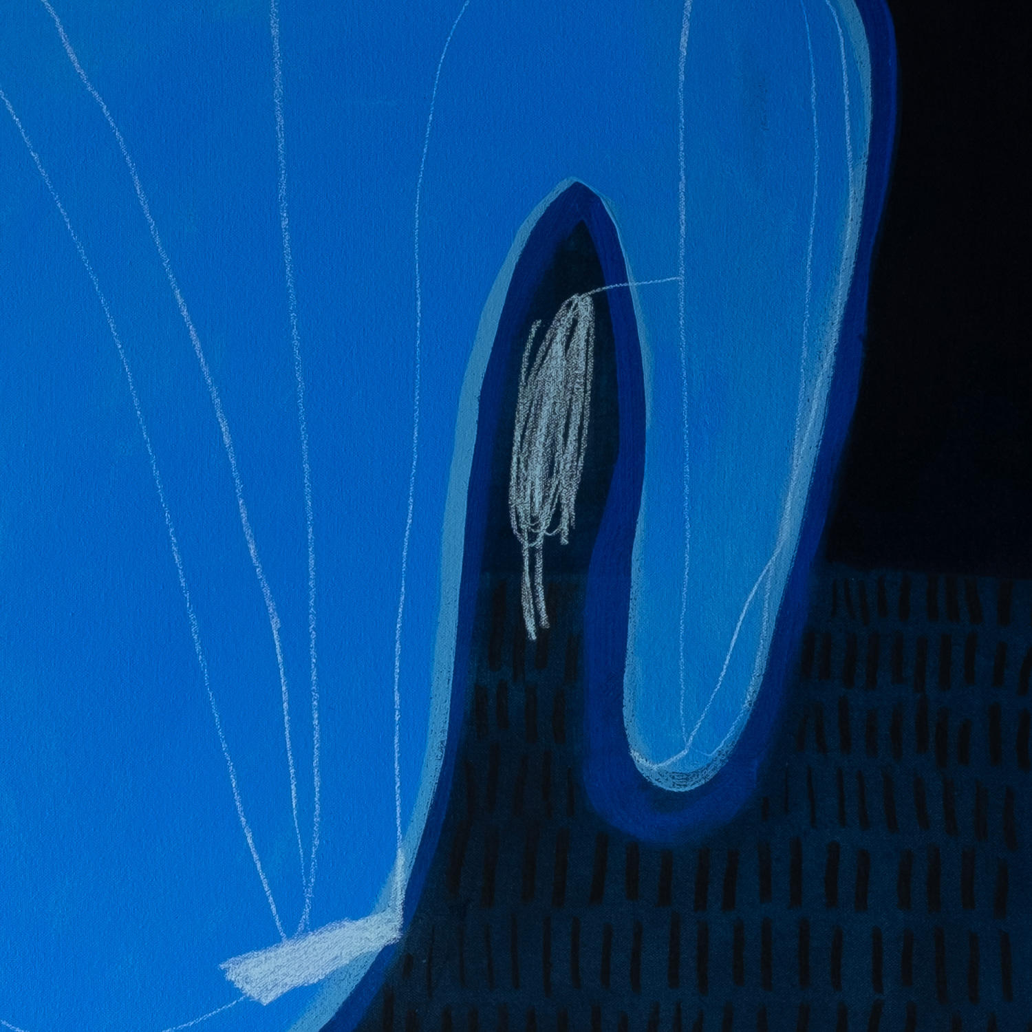 Abstract painting titled Stacked - Acrylic, oil and charcoal on canvas