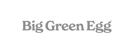Big Green Egg brand logo in gray text on a white background.