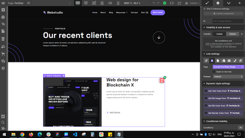 CMS Content - Webstudio X Webflow Template
