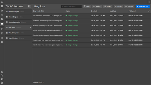 CMS Collection - Webstudio X Webflow Template