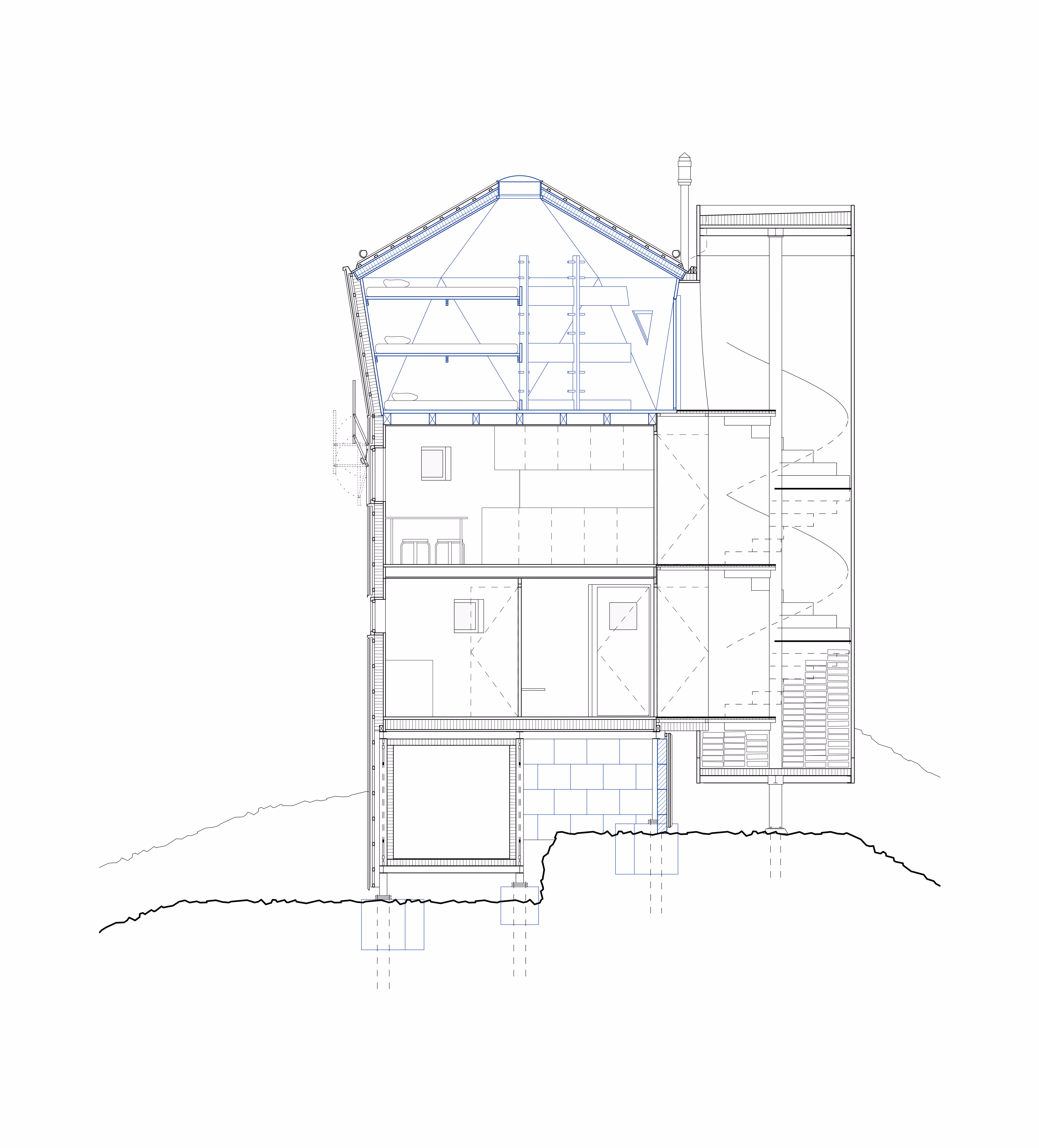 Schnitt Erneuerung Grassenbiwak SAC, Tierberg 'Up'