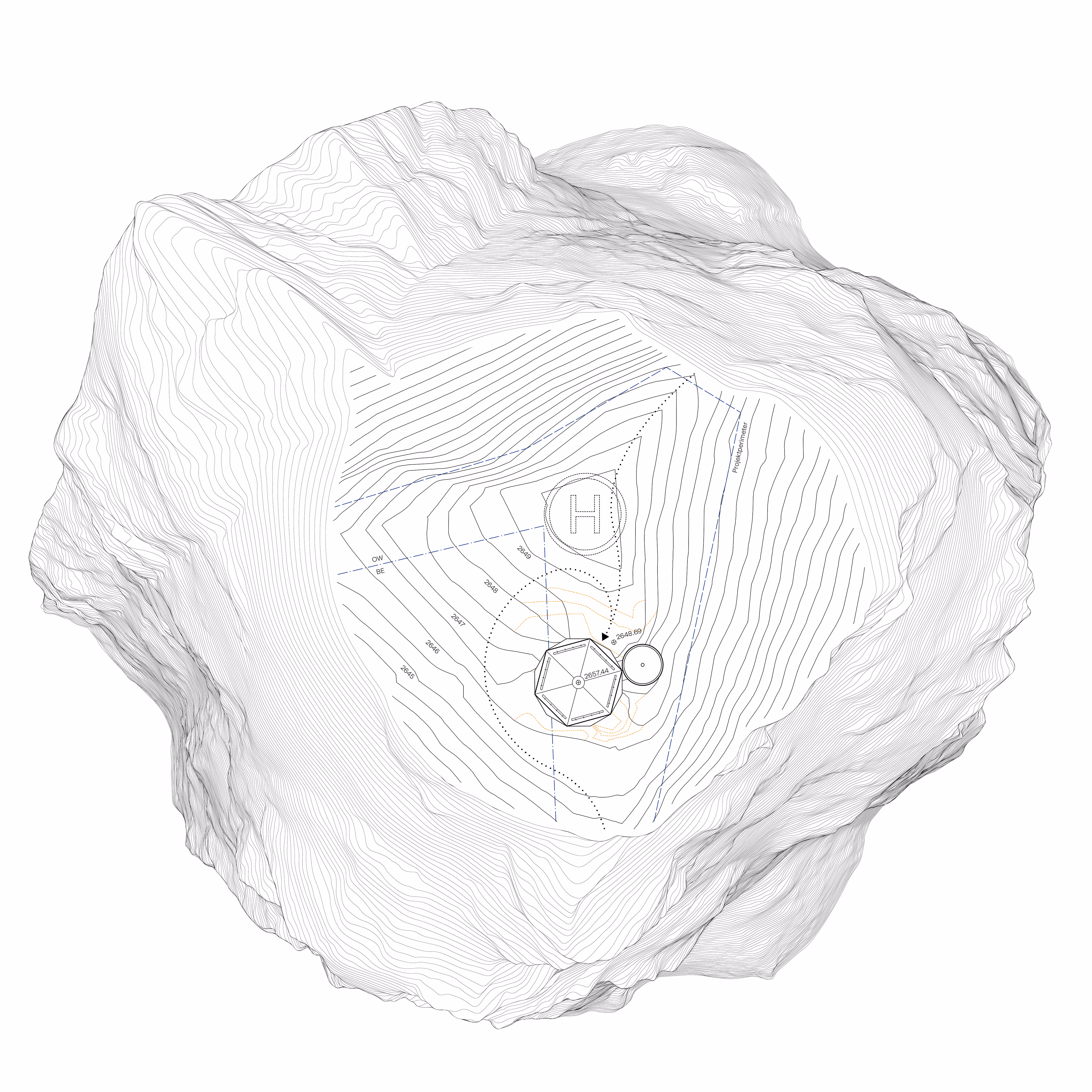 Situation und Panorama Erneuerung Grassenbiwak SAC, Tierberg 'Up'