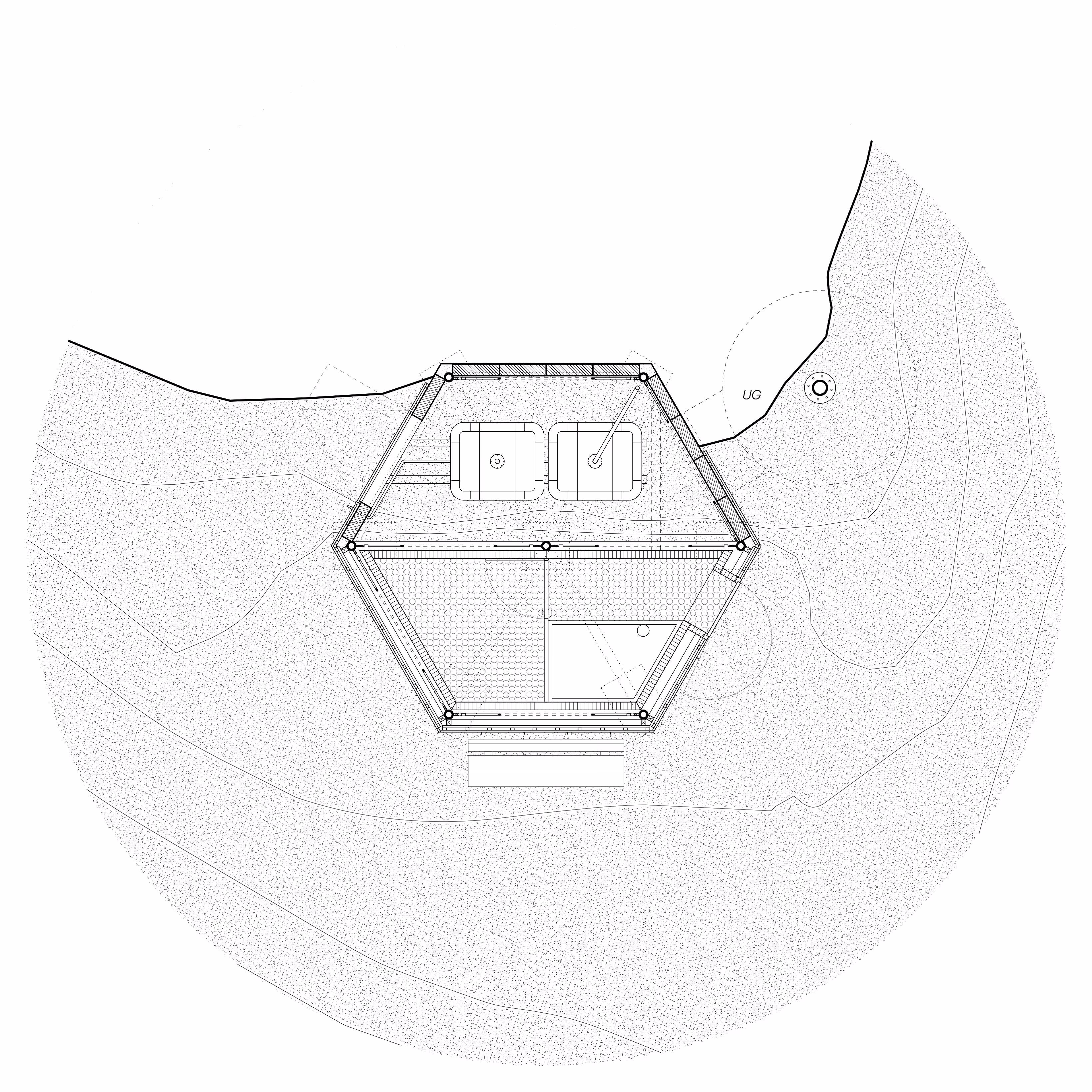 Grundriss UG Erneuerung Grassenbiwak SAC, Tierberg 'Up'