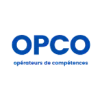 Logo bleu d'OPCO avec le texte 'OPÉRATEURS DE COMPÉTENCES' en dessous.