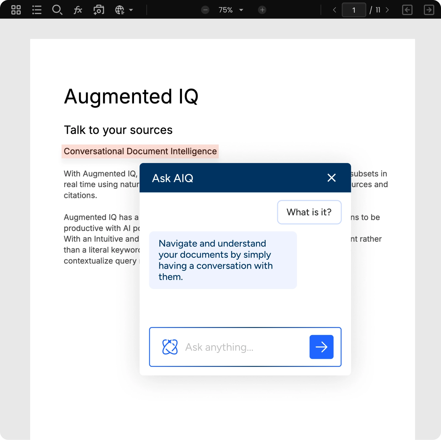 Conversational Document Intelligence