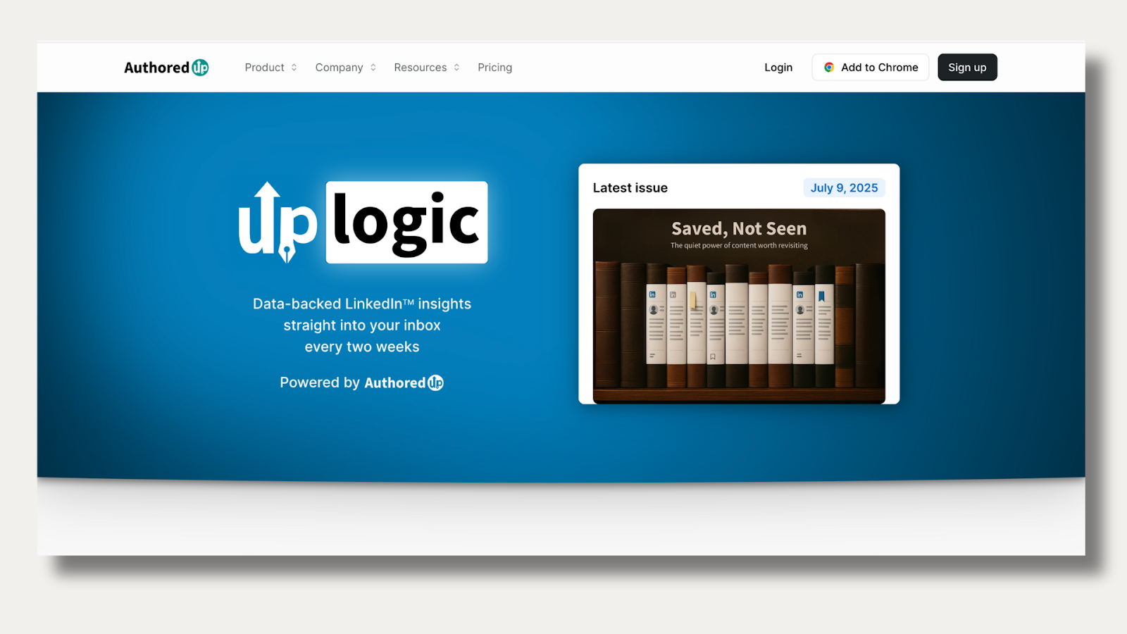 uplogic newsletter