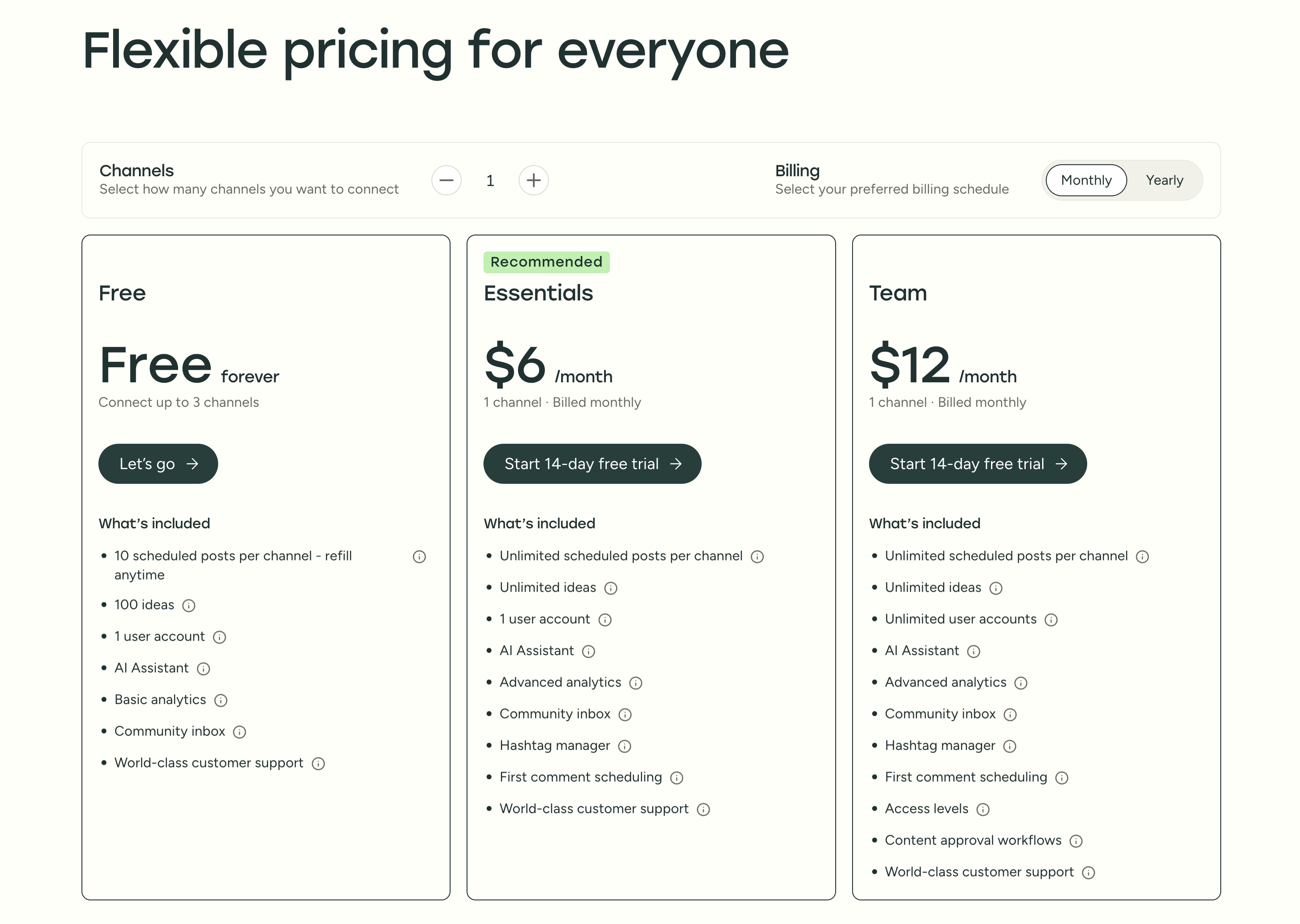 buffer-pricing
