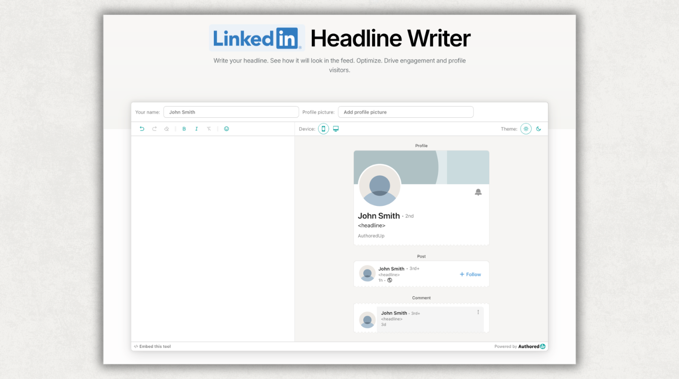 authoredup-linkedin-headline-optimizer-tool